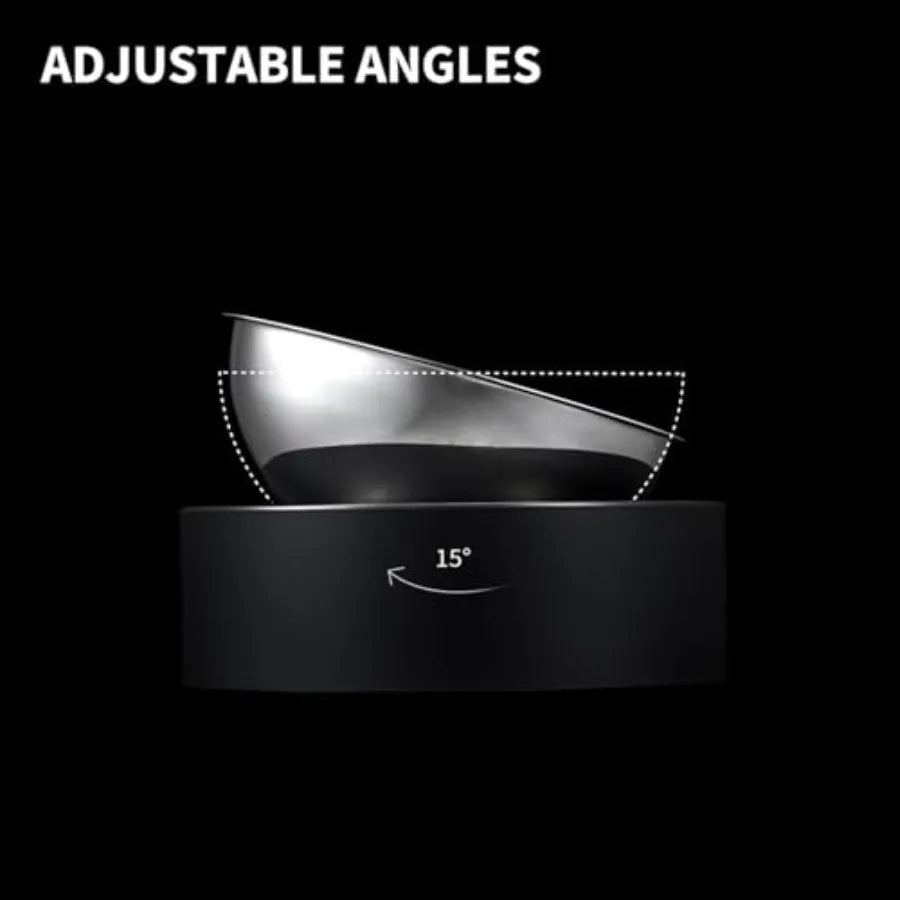 Hign Concerned Raised Stainless Steel Pet Food Bowl