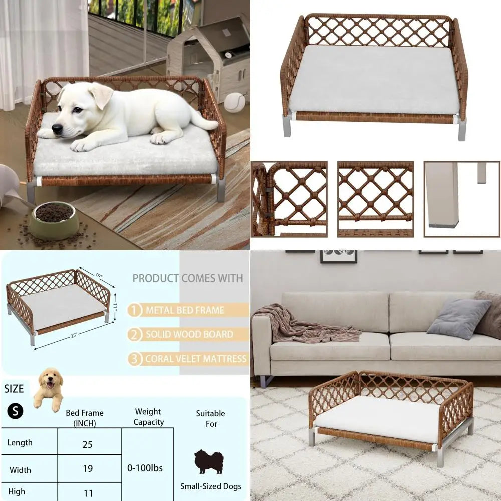 Orthopedic Dog Bed With Washable Cushion And Egg Crate Foam