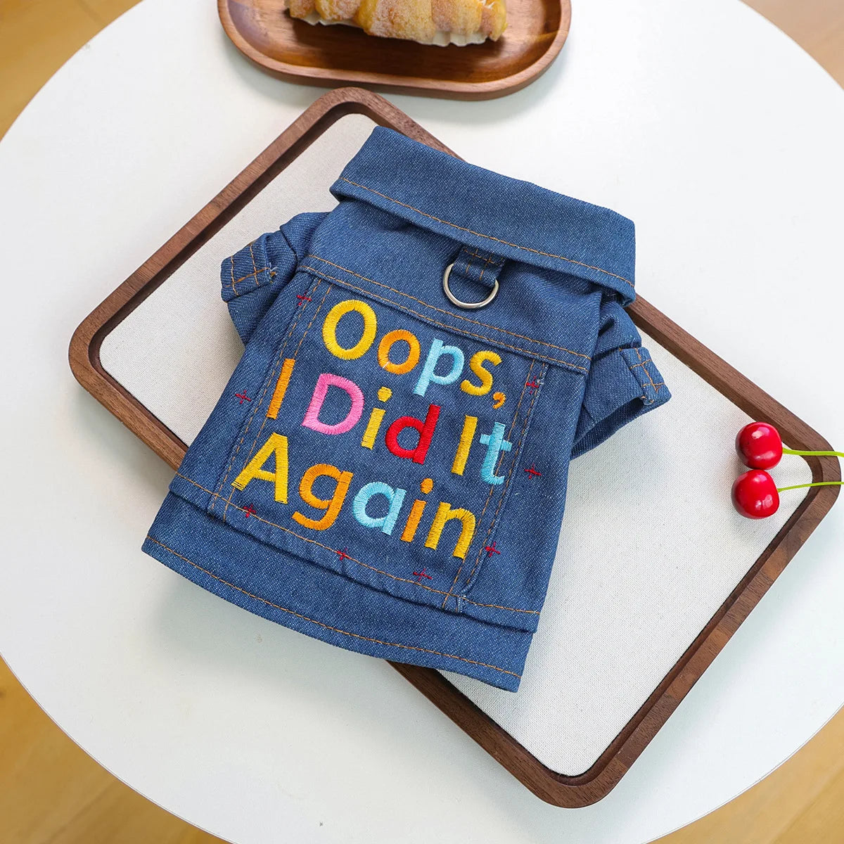 Shanghai Denim Dog Jacket For Small Dogs And Puppies