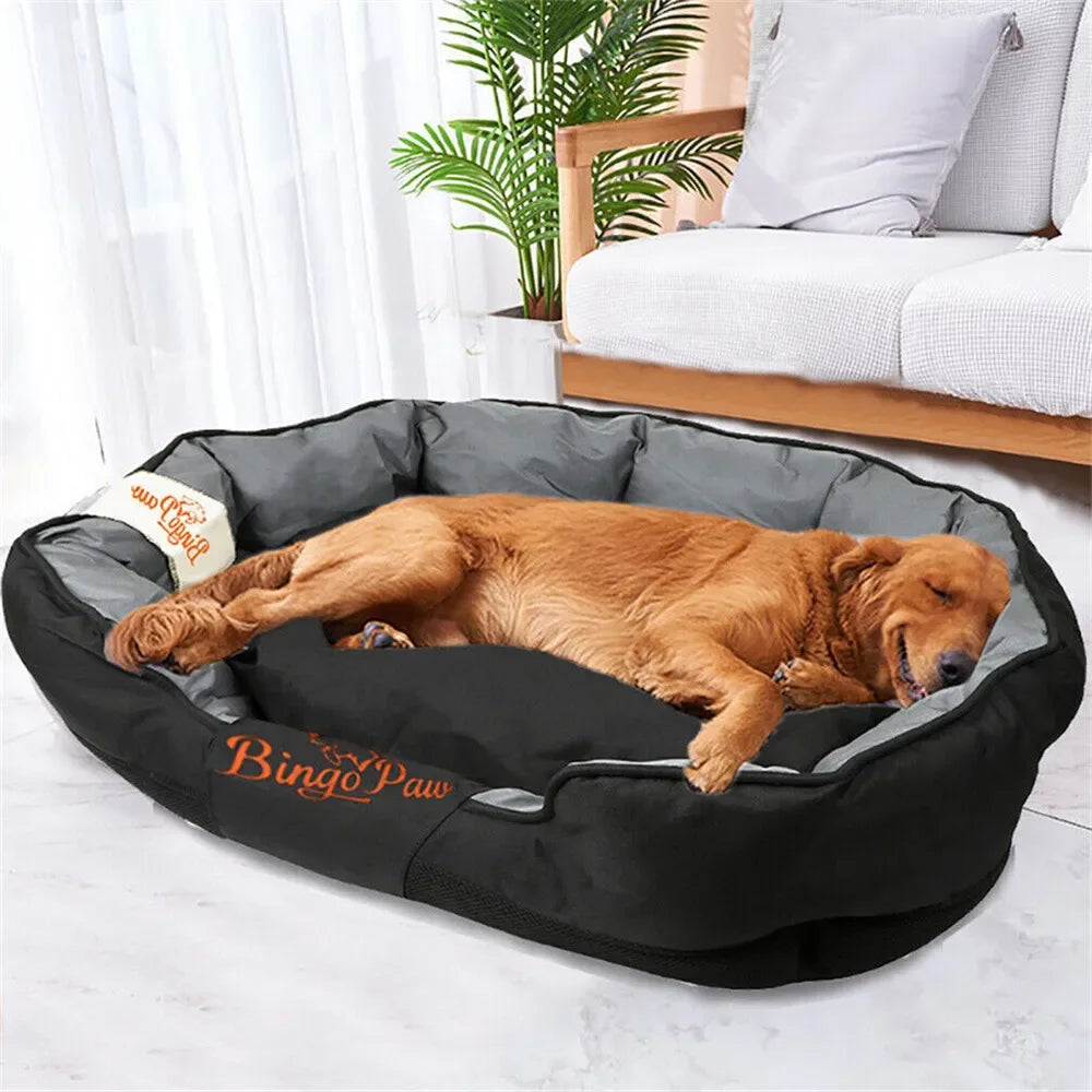 BINGOPAWCN All Season Dog Bed Calming Cushion Oxford Cover