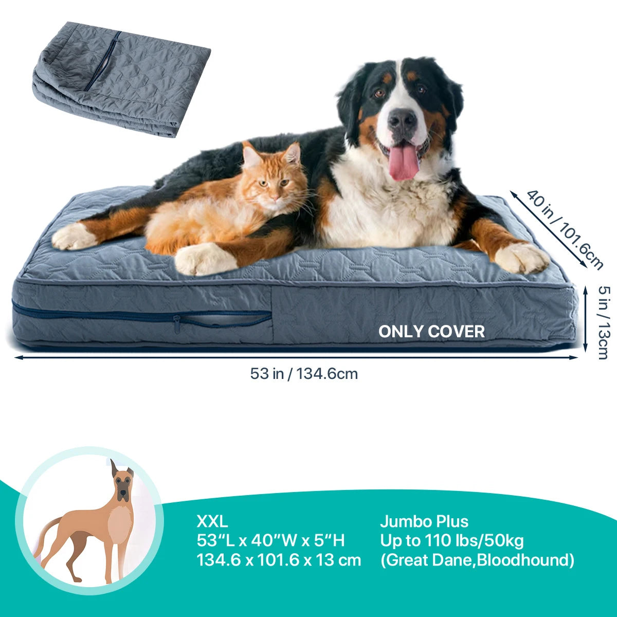 Zhejiang Choice Orthopedic Dog Bed Cover Washable Mat Waterproof