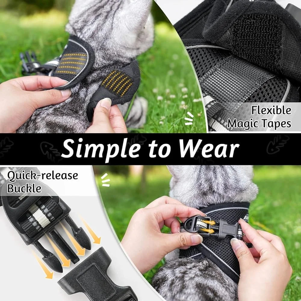 Fujian Cat Harness And Leash Set Escape Proof Vest