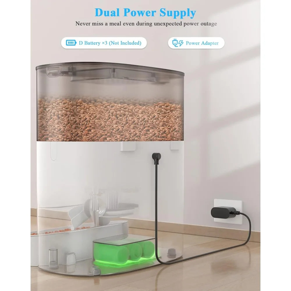 Automatic Cat Feeder With 2 4G WiFi Timed Pet Dispenser