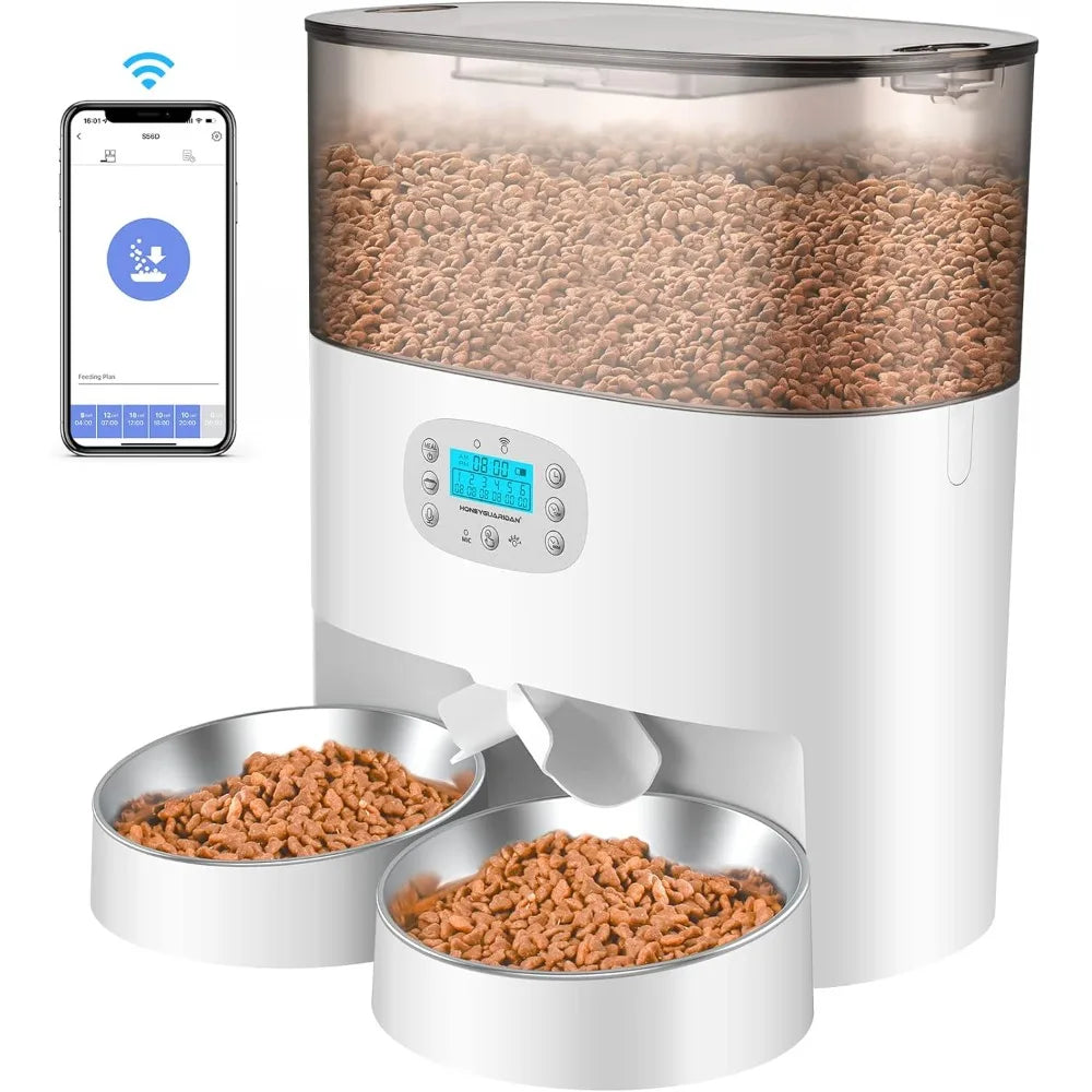 Automatic Cat Feeder With 2 4G WiFi Timed Pet Dispenser