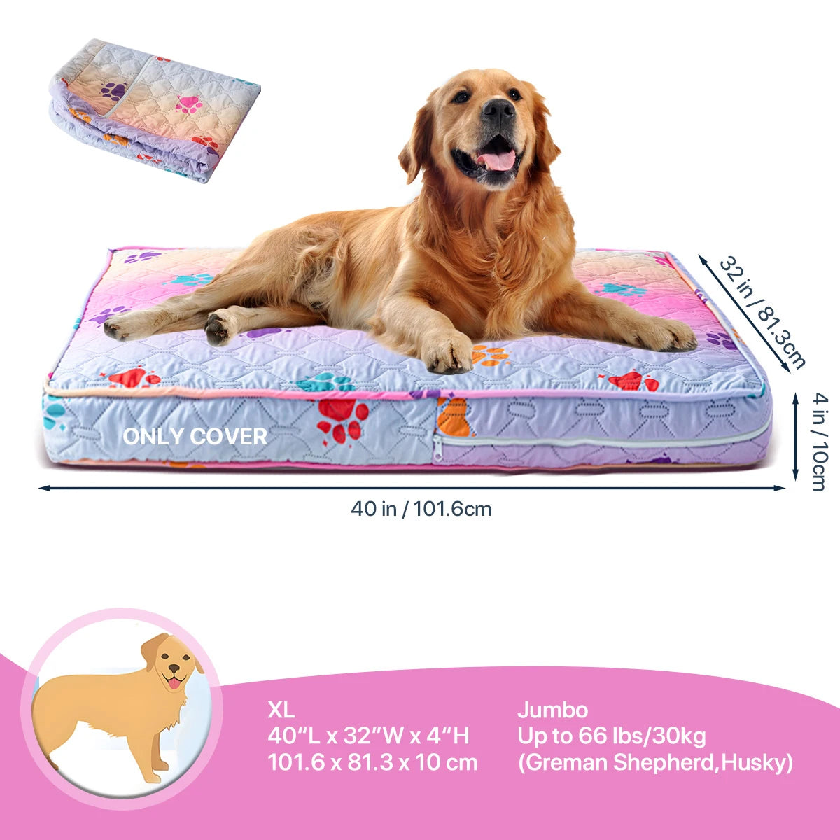 Zhejiang Choice Orthopedic Dog Bed Cover Washable Mat Waterproof