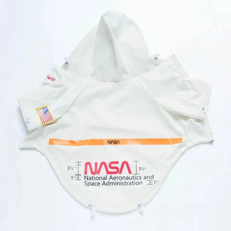 Dog Reflective Raincoat Space Suit Hoodie Pet Coat Apparel