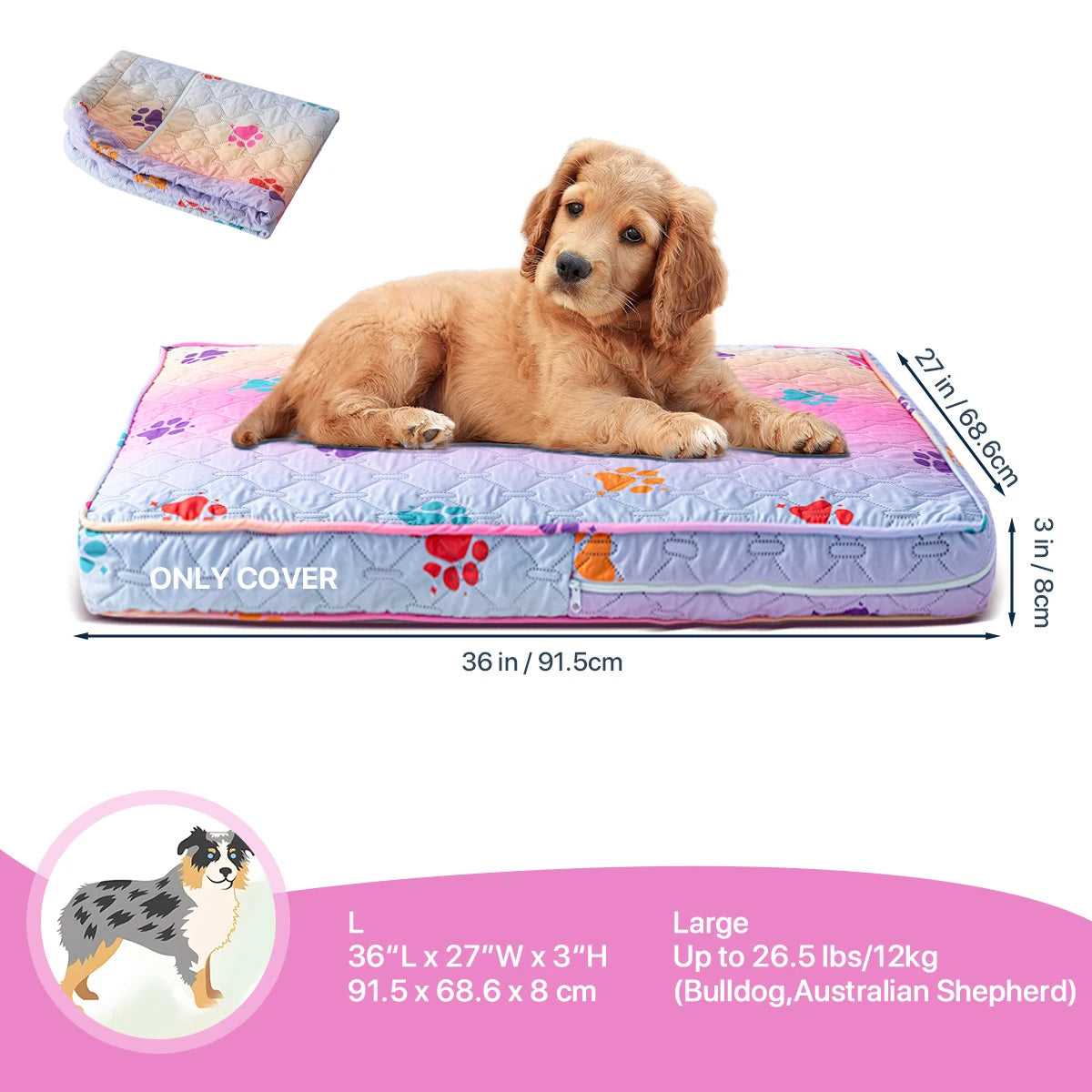 Zhejiang Choice Orthopedic Dog Bed Cover Washable Mat Waterproof