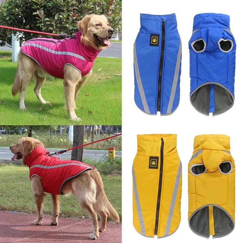 CDDMPET Waterproof Padded Dog Coat Reflective Design