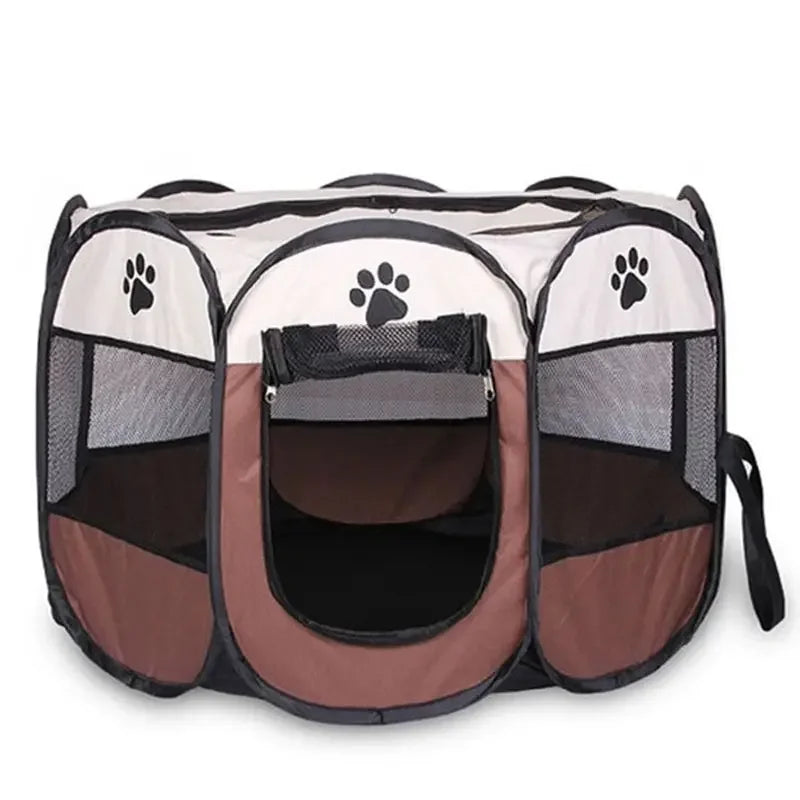 Portable Foldable Outdoor Pet Tent Kennel Octagonal Fence For Dogs And Cats