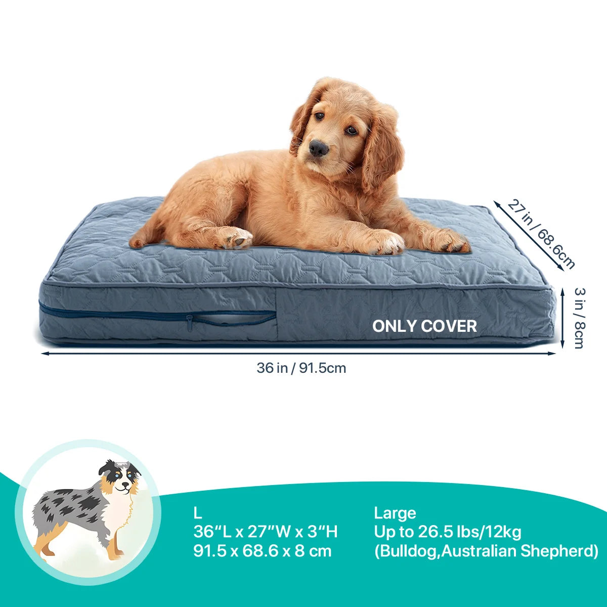 Zhejiang Choice Orthopedic Dog Bed Cover Washable Mat Waterproof