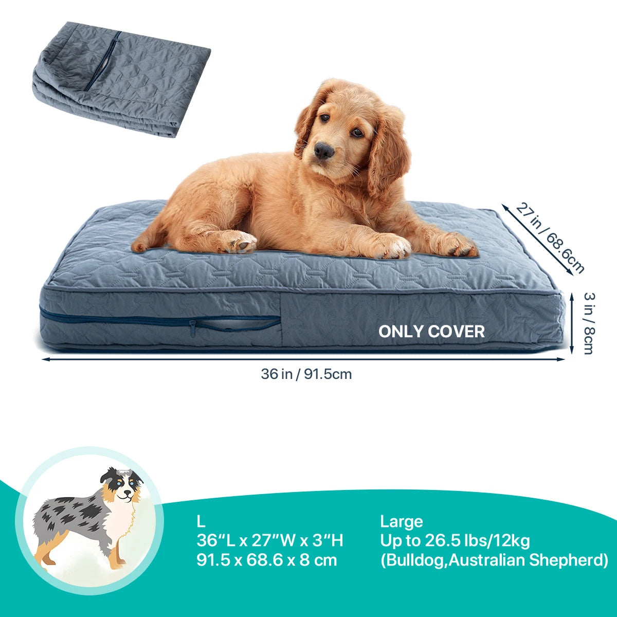 Zhejiang Choice Orthopedic Dog Bed Cover Washable Mat Waterproof