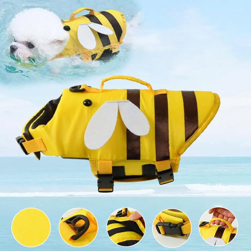 Dog Life Vest For Boating Ripstop Waterproof Adjustable With Handle