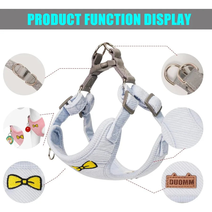 High-concerned No Pull Dog Harness With Leash Escape Proof Reflective