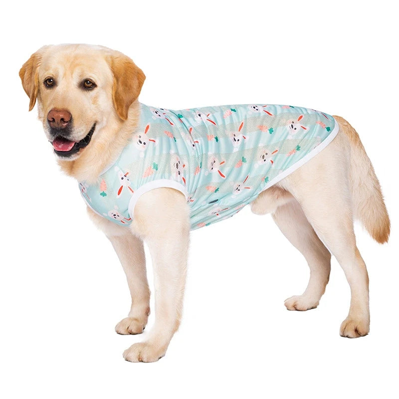 Summer Cooling Dog Vest Breathable Mesh Sleeveless Shirt