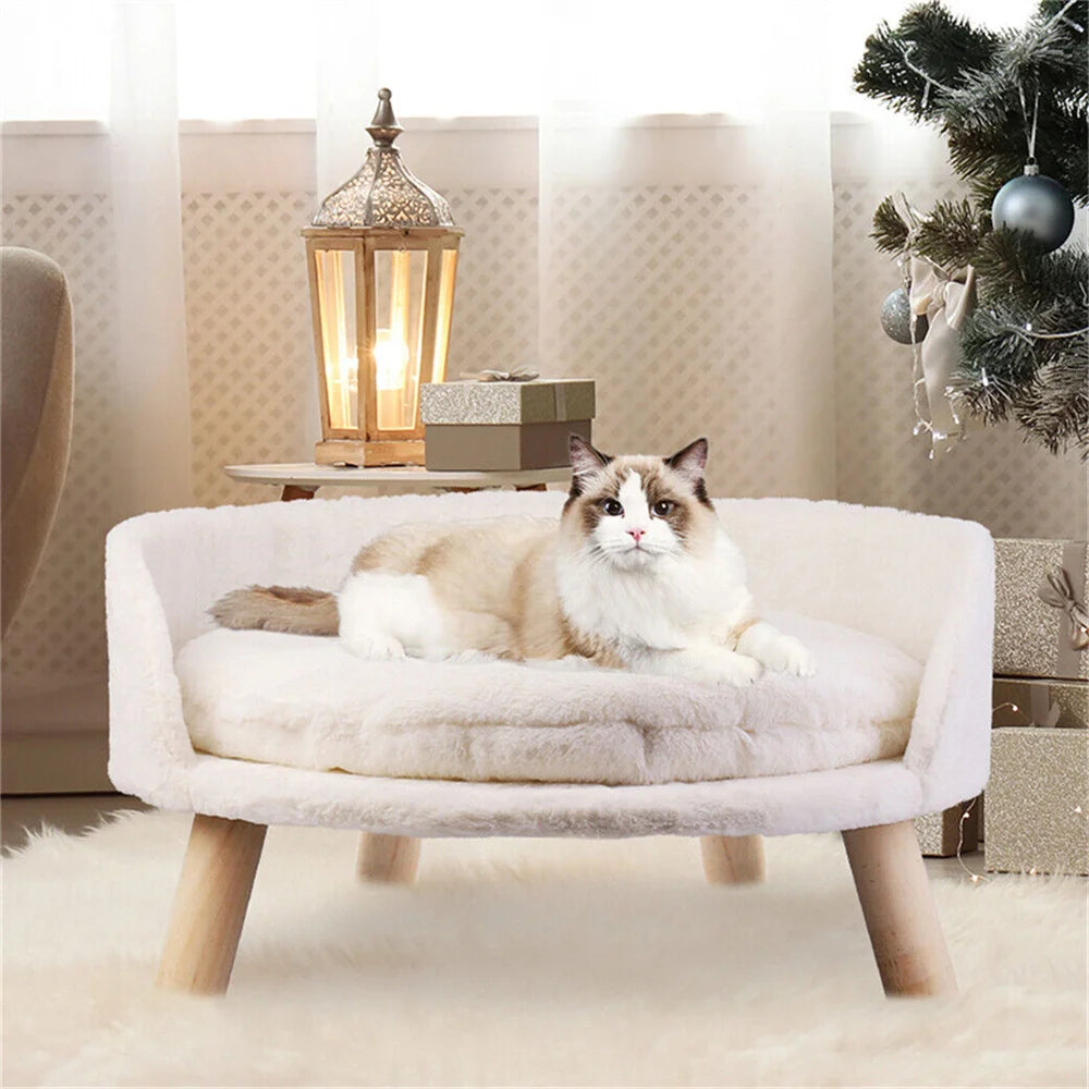 BORWARTCN Ultra Soft Elevated Dog Cat Sofa Bed Cushion