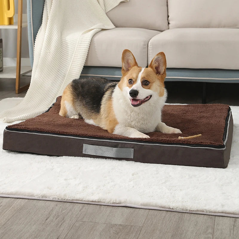 Benepaw Memory Foam Dog Bed Waterproof Washable Removable Cover