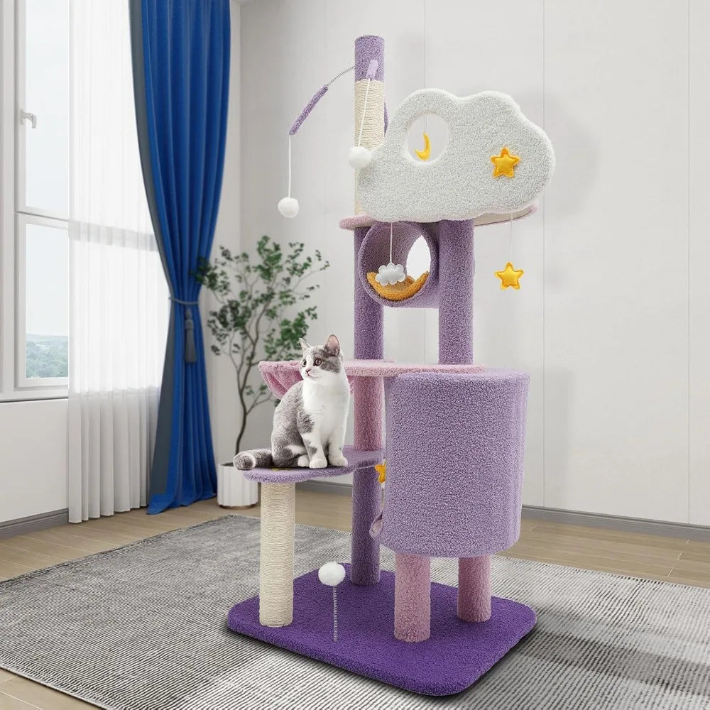 Breed Multi Level Cat Climbing Frame With Condo And Posts