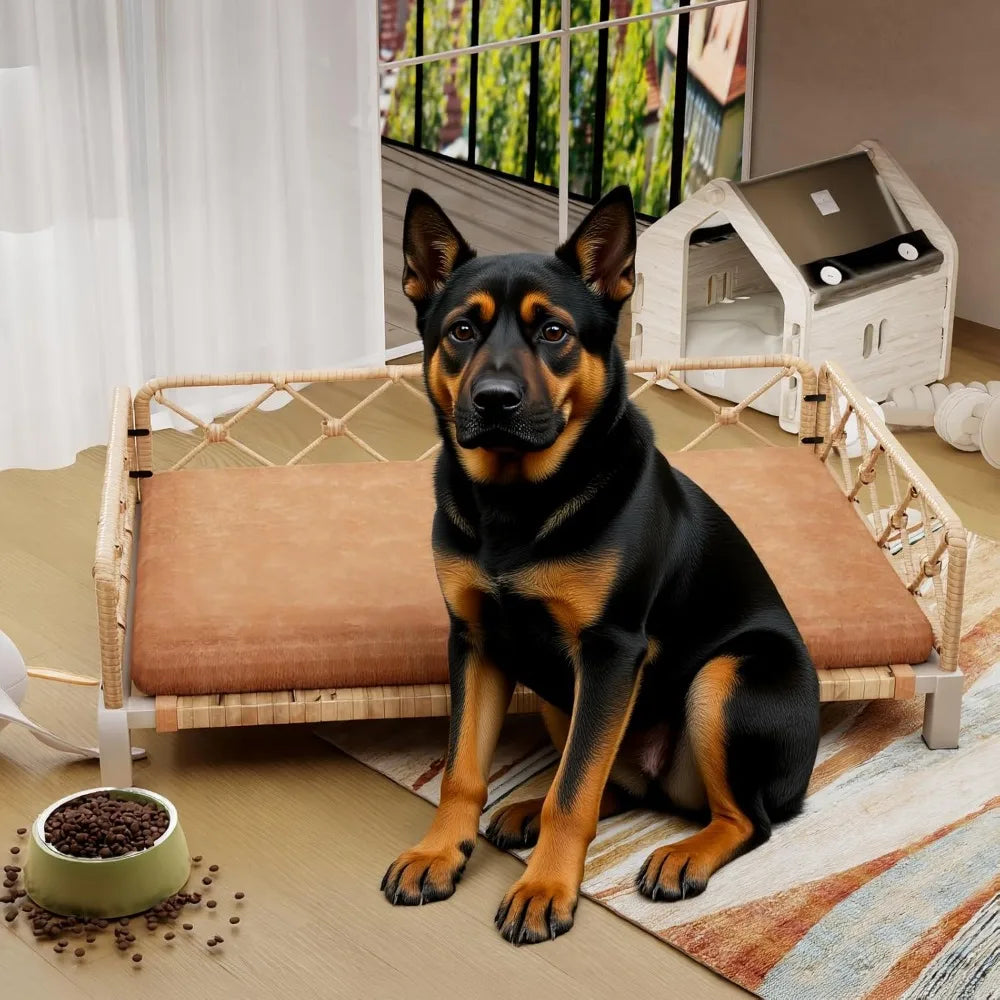 Orthopedic Dog Bed With Washable Cushion And Egg Crate Foam